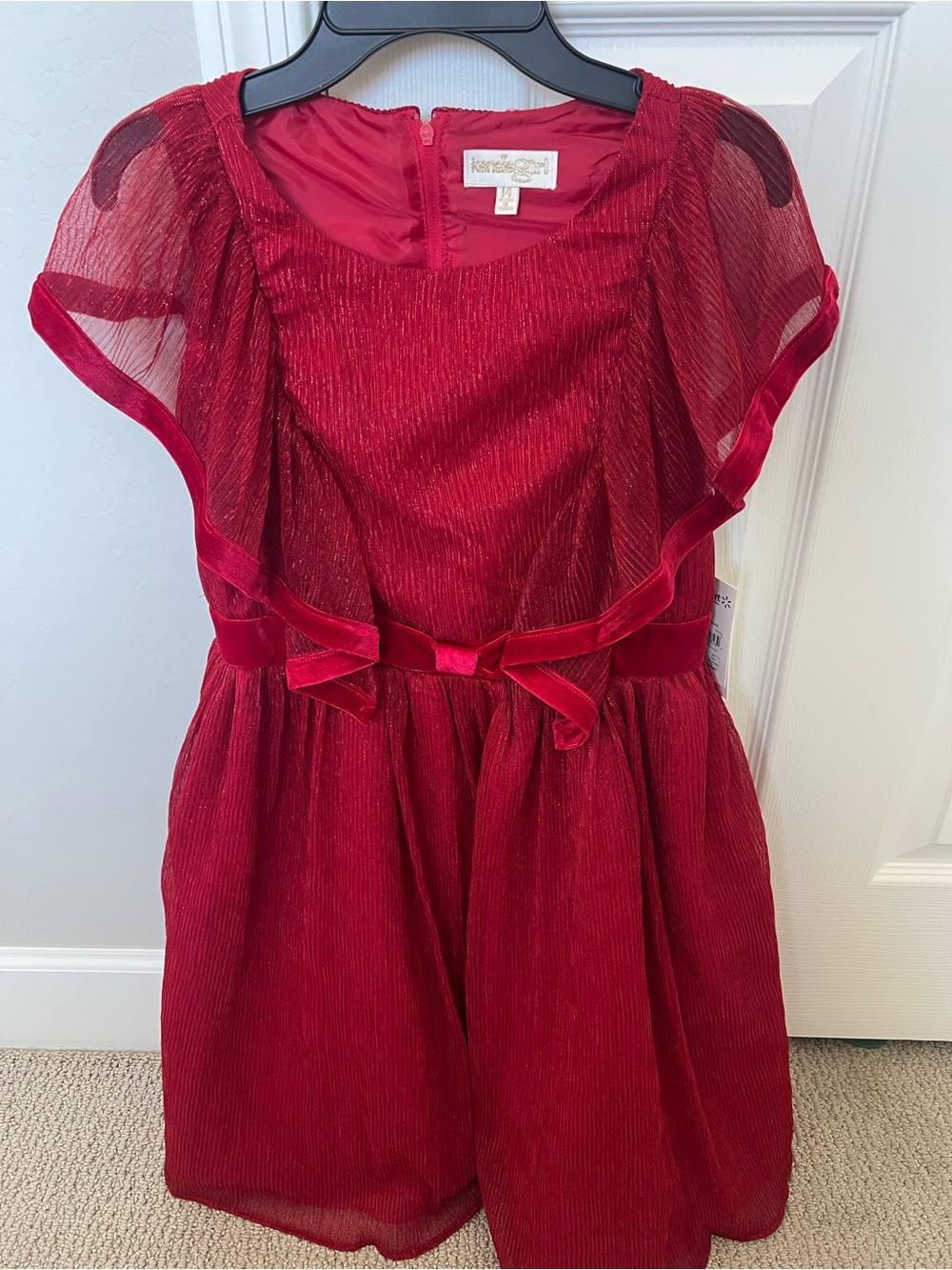 Kensie Girl size 14 Metallic Pleated Dress $12
